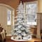 7.5ft. Pre-Lit Flocked Utah Fir Artificial Christmas Tree, Clear Lights